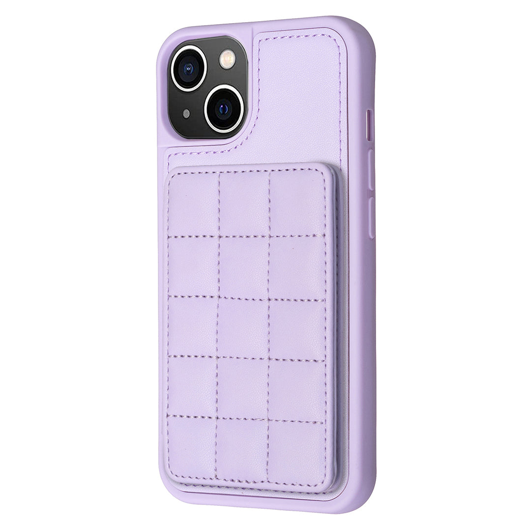 Style-BF24 for iPhone 14 Plus Kickstand Case Card Holder PU Leather Coated TPU Phone Cover Style-BF24 for iPhone 14 Plus Kickstand Case Card Holder PU Leather Coated TPU Phone Cover